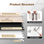 Peel and Stick Backsplash Tile Waterproof Removable PVC Wall Sticker 3D Faux - Image 6