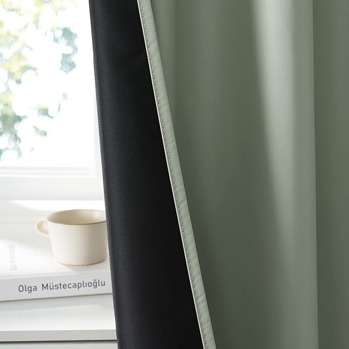 RYB HOME 100% Blackout Short Curtains - Image 4