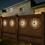 gardencave 2 Pack Solar Fence Lights Metal Solar Powered Outdoor Deck Step Wall - Image 4