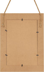 Rectangle Wall Mirror for Bathroom, Distressed White Wood Decor - Image 7