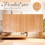 Juexica 2 Pcs Natural Bamboo Wall Panel 36 x 96 Inch Bamboo Covering Renewable - Image 2