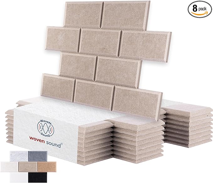 WoveN SounD Brick Acoustic Wall Panels Seamless Visual, High Density, Sound by WovenSound