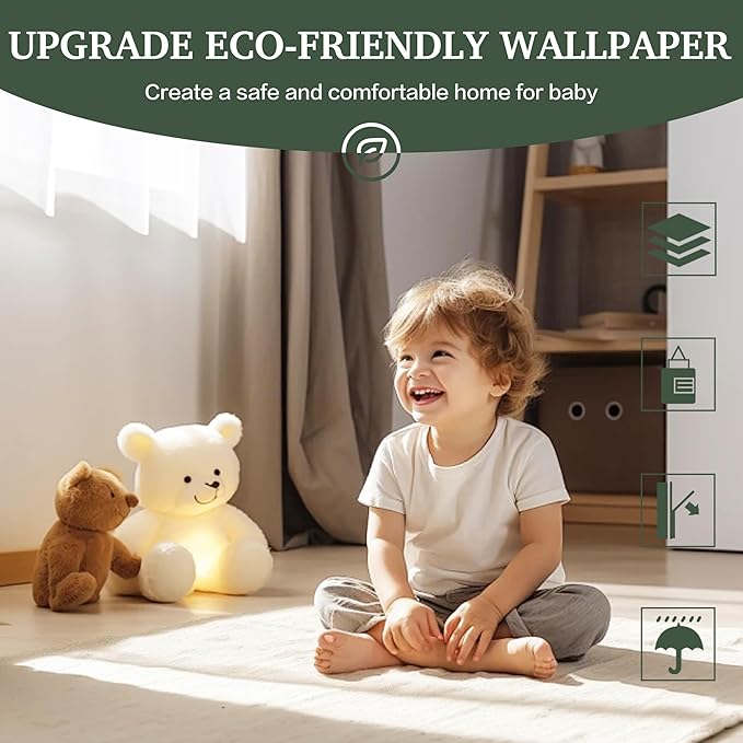 Dimoon 17.3''x78.7'' Peel and Stick Wallpaper Green Contact Paper - Image 3