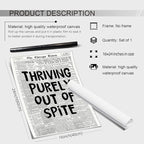 noxozoqm Black And White Newspaper Poster Fashion Fun Motivational Quote Wall - Image 2
