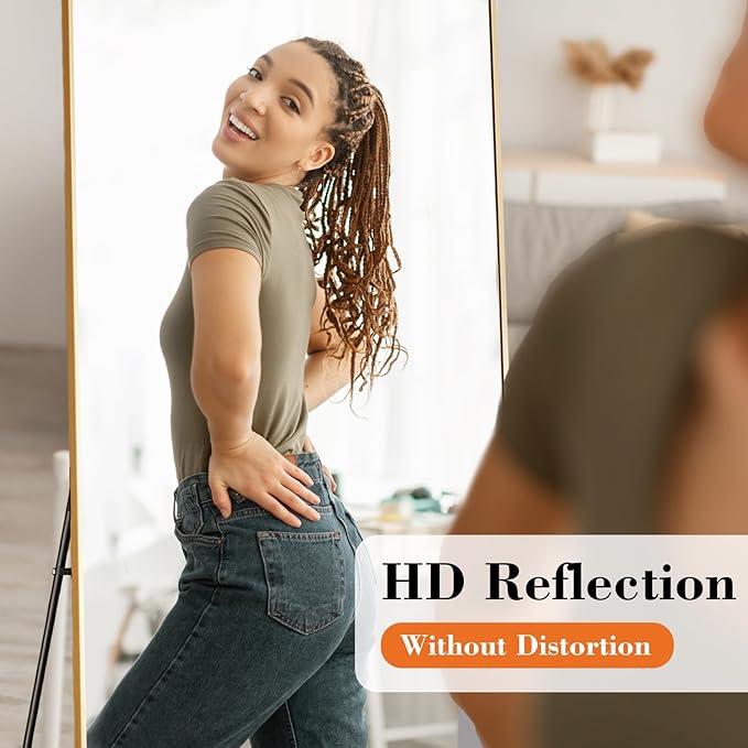 Sweetcrispy 56"x15" Full Length Mirror, Leaning or Standing Full Body Mirror - Image 3
