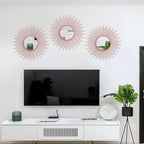 3 Pack Metal Mirrors for Wall Sunburst Wall Mirrors Home Décor Decorative - Image 5