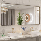 LOAAO 72”X32” Bronze Bathroom Mirrors - Image 8
