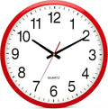Bernhard Products Red Wall Clock Silent Non Ticking by BernhardProducts