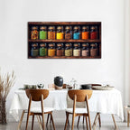 Colorful Kitchen Wall Art Mason Jar Spices Pictures Dining Room Wall Decor - Image 6