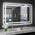 LOAAO 48X32 LED Bathroom Mirror by LOAAO