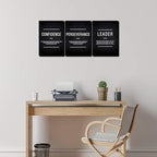 KAWAHONE Motivation Wall Poster Framed, Inspirational Leader Confidence - Image 3