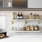 YGEOMER White Shelves for Wall, Different Sizes Wall Floating Shelves for - Image 7