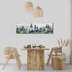 Farmhouse Pine Tree Wall Art Forest Picture Wall Decor Rustic Wood Mountain - Image 4