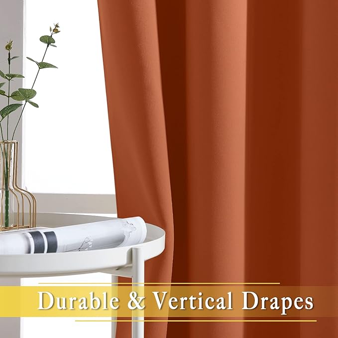 NICETOWN Blackout Sliding Glass Door Curtains, Room Darkening Thermal Insulated - Image 6