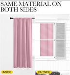 NICETOWN Blackout Curtains for Living Curtains, Rouge Pink, 2 Panels, 29 by 30 - Image 5