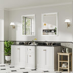 28x36 Inch White Bathroom Mirror - Image 4