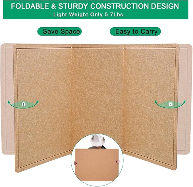 Large Bulletin Board, 48 X 36 inches Cork Board - Image 7
