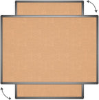 VIZ-PRO Cork Notice Board, 48 X 32 Inches, Cork Bulletin Board - Image 3