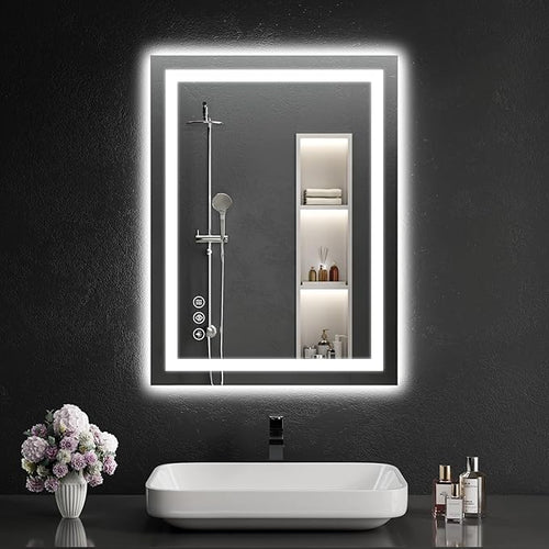 24"x32" LED Bathroom Mirror by WISSMILESHOME