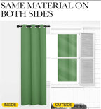 NICETOWN Froest Green Blackout Curtains 68 inches Length - Image 5