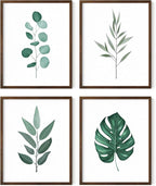 HAUS AND HUES Green Plant Art Print Set of 4-16x20 by HausandHuesArtPrints