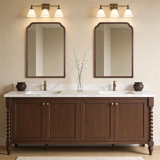 WallBeyond 28" x 40" Wood Bathroom Mirror - Image 7