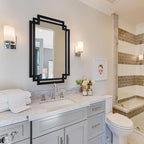 28" x 40" Black Wall Mirror for Decor, Large Bathroom Mirror - Image 7