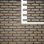 EverStone Aged Brick Faux Brick Panel, 46 7/8"W x 27"H x 1 1/4"D, Adobe Color - Image 9