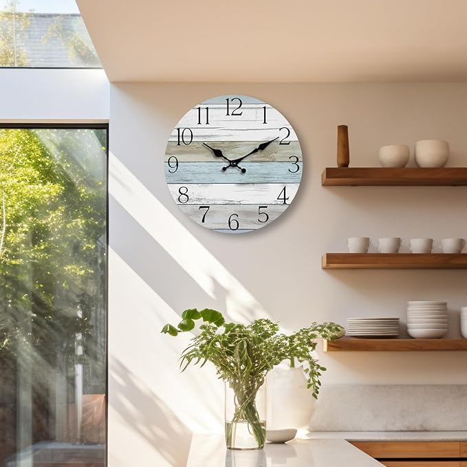 Wall Clock, 14 Inch Wall Clocks Battery Operated Silent Non Ticking, Large - Image 8