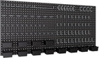 INCLY 158PCS Metal Pegboard Wall Organizer, 48x24 Inch Black Pegboard Panels by INCLY