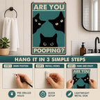 Funny Black Cat Wall Art - Image 7
