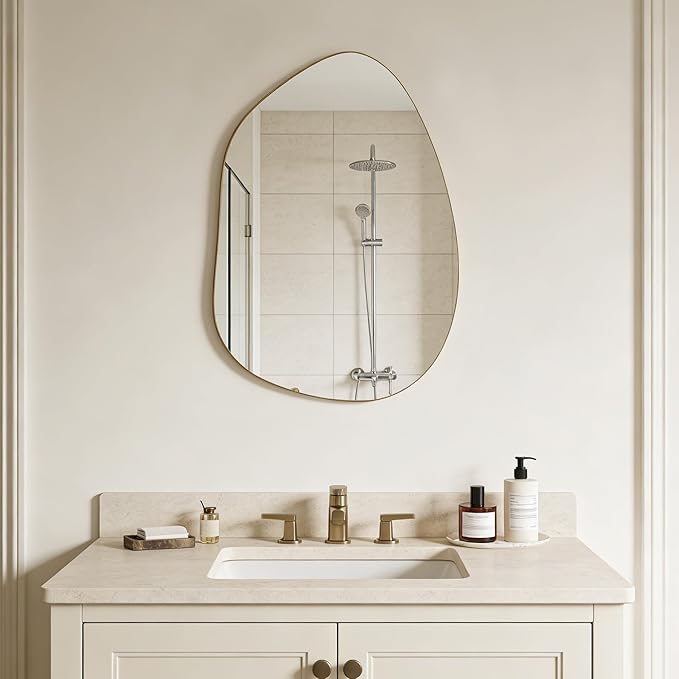 Irregular Wall Mirror Asymmetrical Mirror, Decorative Modern Mirror, Tempered - Image 3