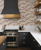 NextWall Washed Faux Brick Peel and Stick Wallpaper - Image 6