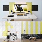 12 Pack Acoustic Panels with Self-Adhesive, Sound Panels High Density, - Image 4