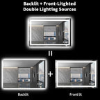 LOAAO 48X32 LED Bathroom Mirror - Image 5