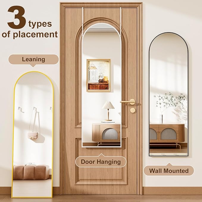 Rowjut Full Length Door Mirror, Wall Mounted Wall Mirrors, Cloakrooms, etc. - Image 6