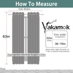 Yakamok 2 Thick Layers Completely Blackout Curtain Panels, Noise Reducing Drapes - Image 8
