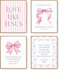 LARTSFRO Coquette Pink Bow Jesus Wall Art Decor Posters, Light Pink Bow by Unknown