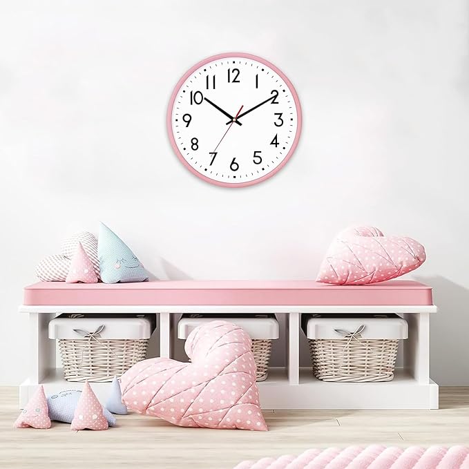 HZDHCLH Wall Clock Silent Wall Clocks Battery Operated 8 Inch Modern Non - Image 7