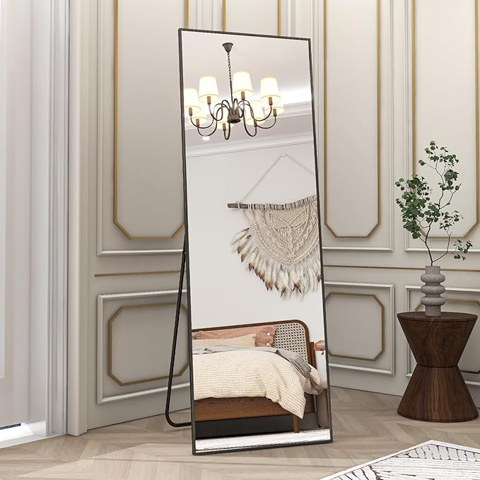 BEAUTYPEAK Full Length Mirror 64"x21" Nano Glass, Standing Rectangle Floor - Image 8