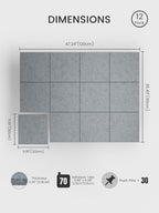 Bumusty Large Cork Board 48" x 36" Alternative - Image 2