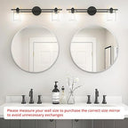 Fabuday Silver Round Mirror for Wall 24 inch - Image 2