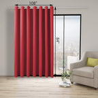 BONZER Wide Room Divider Black Curtain Total Privacy Wall Room Darkening - Image 3
