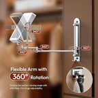 Height Adjustable Wall Mounted Lighted Makeup Mirror - Image 4