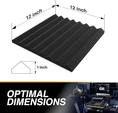 52 Pack Acoustic Panels 1 X 12 X 12 Inches - Image 2