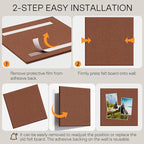 MaxGear Large Cork Board for Wall 36" x 24", Chocolate Brown Bulletin Board - Image 4