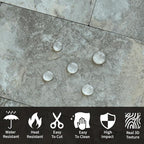 AULIGET 4-Piece Faux Stone Peel and Stick Backsplash Wall Tiles, Laundry Room - Image 3