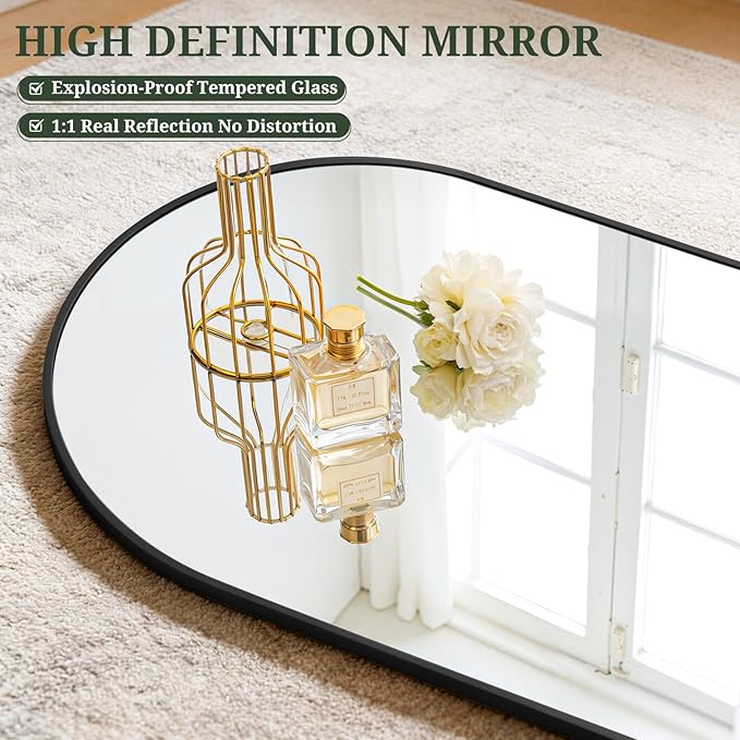 Mirror Full Length 56"x21" Full Body Floor Mirror - Image 5