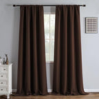 IGEMAEVE Blackout Curtains 90 Inch Length 2 Panels Set, Rod Pocket Energy by IGEMAEVE