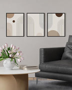 PHOPAGO Boho Wall Art Minimalist Bohemain Framed Wall Printing 11x14in Abstract - Image 5
